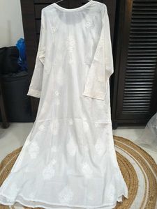 Elegant White Chikankari Kurti