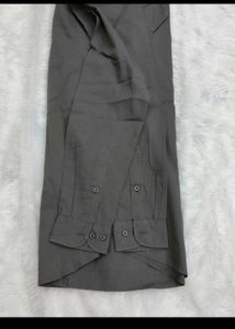 Classic Grey Cotton Men's Shirt