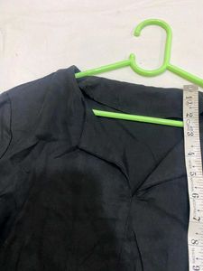 Chic Black Bell Sleeve Top