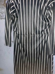 Striped Waterfall Cardigan