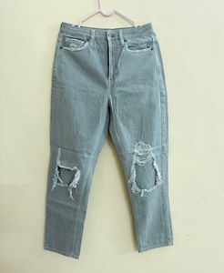 Light Grey Distressed Jeans