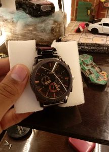 fossil new men's black watch !