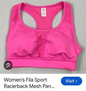 Vibrant Pink Athletic Sports Bra