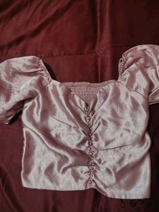Silky Puff Sleeve Top