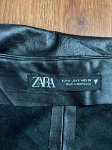 Black Faux Leather Mini Skirt