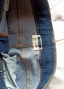 Blue Denim Jeans, slim fit, length 35 in
