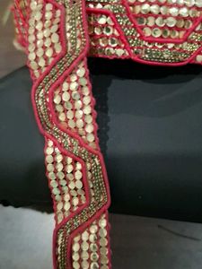 Pink lace border