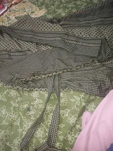 Chic Olive Green Textured Dress