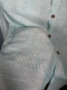 Men's Striped Linen Shirt