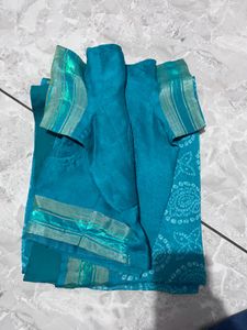 Bandhani Saree with Blouse Piece