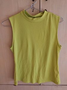neon green Sleeveless Top