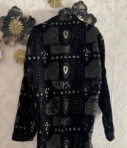 Black Sequined Kurta