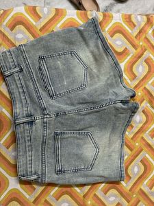 Denim Mini Skort