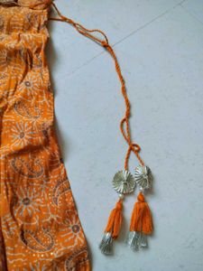 Designer Orange Kurta Set with Pants