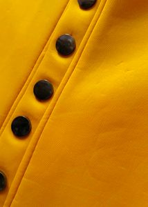 Vibrant Yellow dress with Button Detail