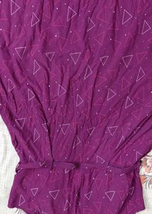 mehrun midi dress with Triangle Print