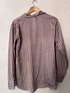 Branded Kazo Striped Button-Up Shirt
