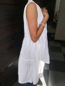 White Sleeveless one piece