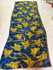 beutifull printed saree with attached blouse