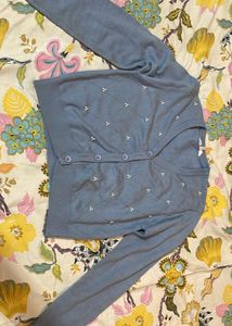 Cute lavender Korean style Cardigan