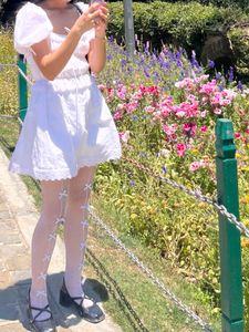 Cute White Puff Sleeve Dress