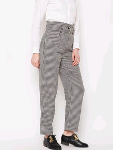 Regular Fit Checked Trousers