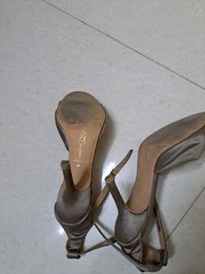 Catwalk Brand Heels With Floral Detail. 3 Inch He