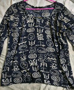 Boho Print Long Sleeve Top