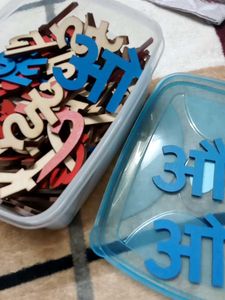 brand new 🆕 Wooden Hindi Alphabet Cutouts