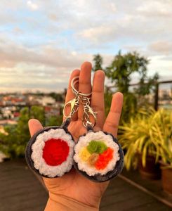 Cute Sushi Keychain Set