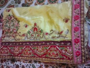 Elegant Embroidered Saree Without Blouse