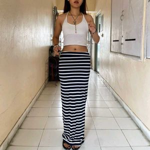 Striped Maxi Skirt