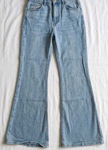 Y2K light wash bootcut jeans denim