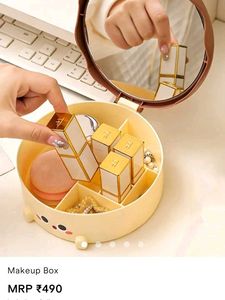 Cute small Makeup Organizer with Mirror🐻