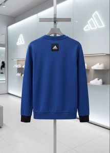 Adidas M size men's Blue Camo Logo Sweatshirt