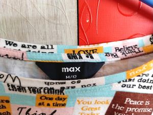 Max Funky Crop Tshirt. Excellent Condition