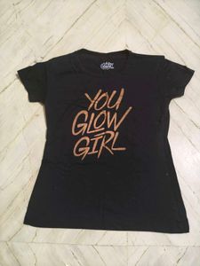 Black "You Glow Girl" T-Shirt