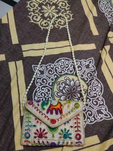 Embroidered Clutch Bag