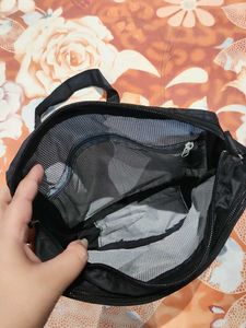 Sleek Black Messenger Bag