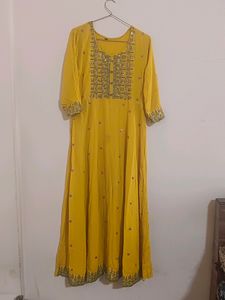 Yellow Anarkali Kurta