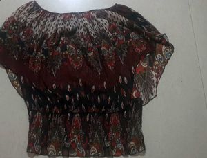 cute multi color top