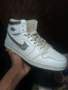 Men's White High-Top Sneakers