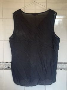 Sleek Black Sleeveless Top