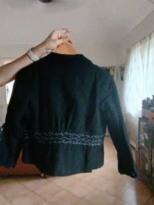 Pure Wool Embroidered Fabindia Coat