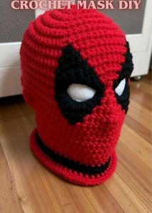 Handmade Deadpool Crochet Mask