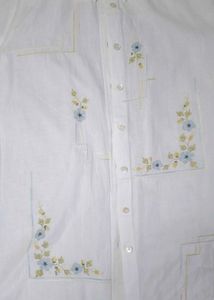 Cute EMBROIDED white Shirt