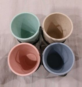 Set of 4 Pastel Cups
