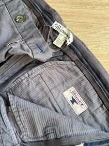 He by Mango Men's Dark Grey Chinos