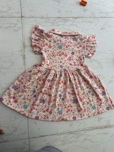 Cute Floral Print Dress for Baby Girl