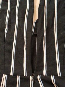 Striped Black &amp; White Jumpsuit